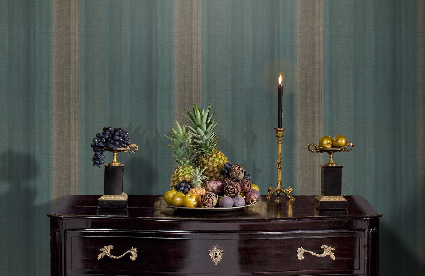 Обои 10439-05 фото в интерьере гостиной