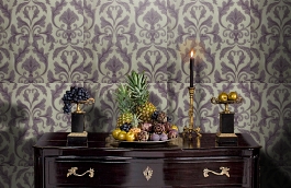 Обои 2264-32 фото в интерьере гостиной превью