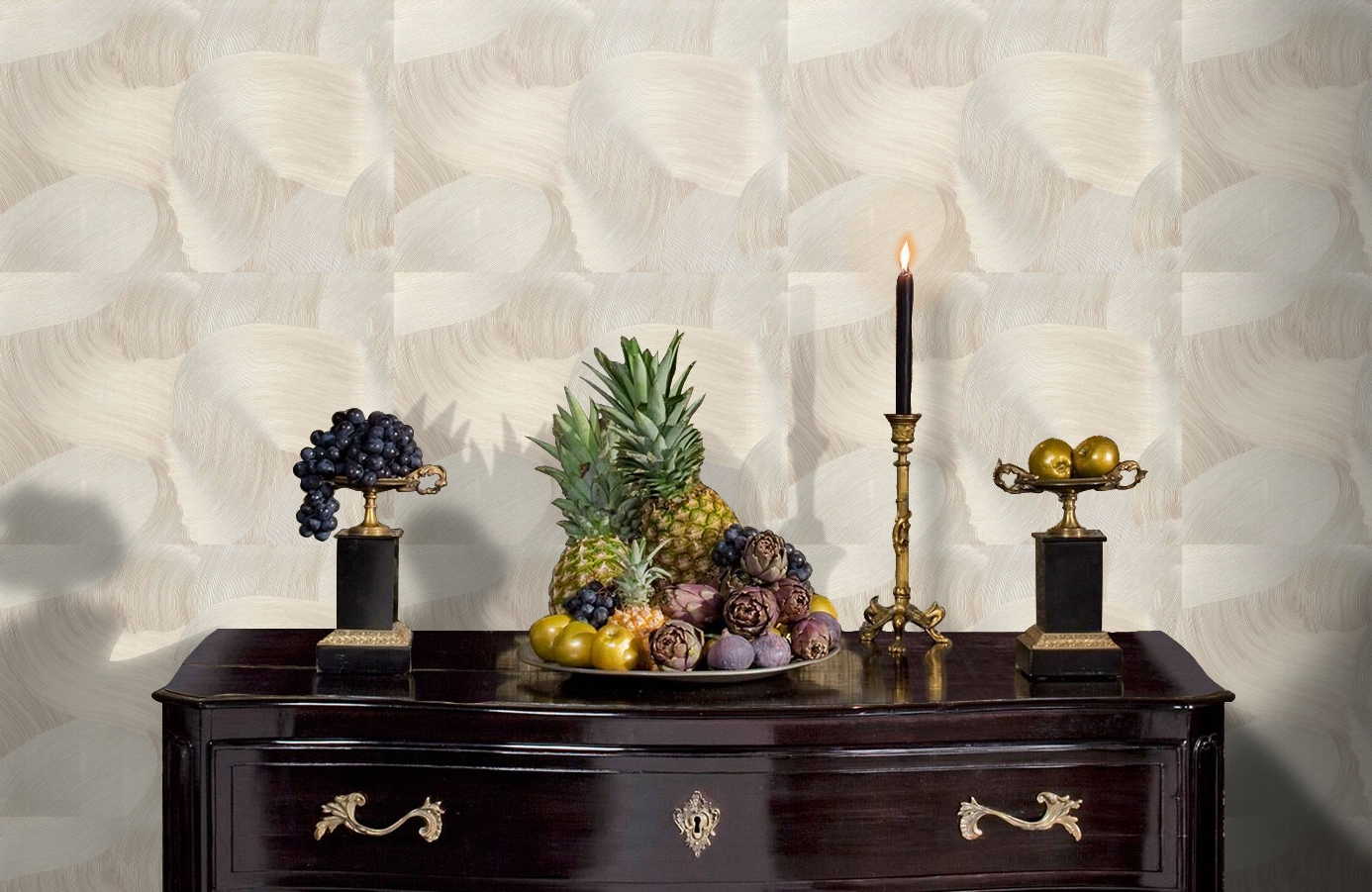 Обои 8002-02 фото в интерьере гостиной