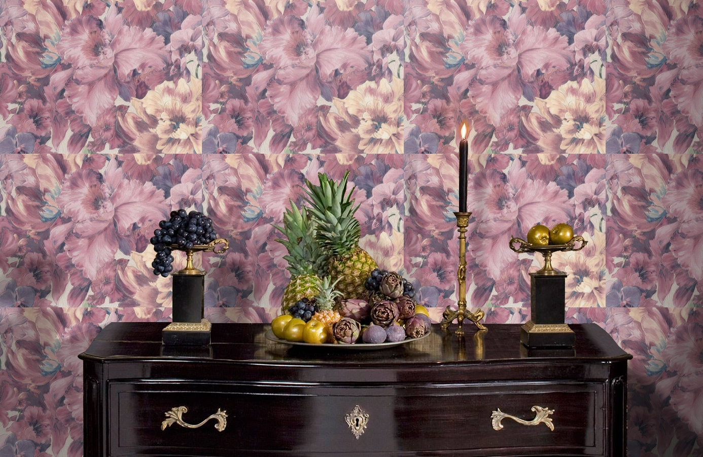 Обои 8009-06 фото в интерьере гостиной