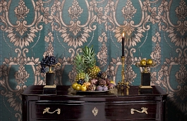 Обои 17203 фото в интерьере гостиной превью