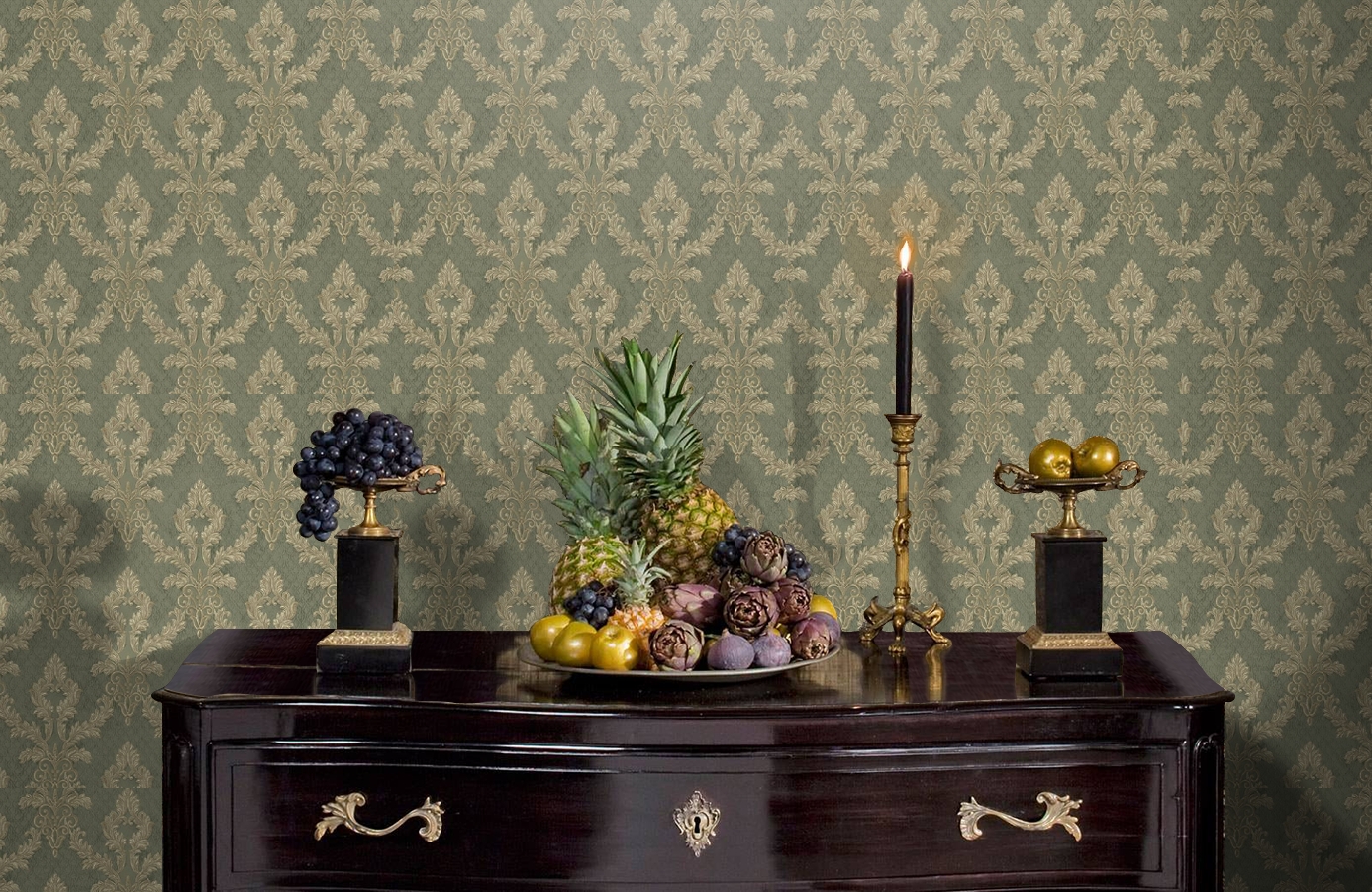 Обои 18320 фото в интерьере гостиной