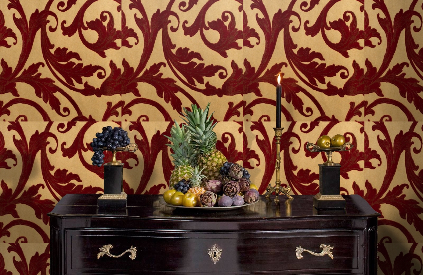 Обои 195008 фото в интерьере гостиной