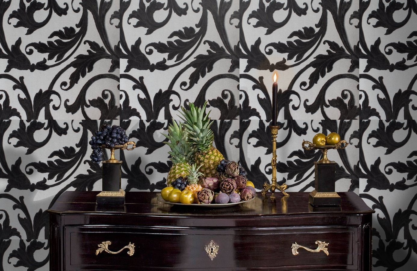 Обои 195010 фото в интерьере гостиной Обои 195010 фото в интерьере гостиной