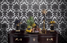 Обои 195019 фото в интерьере гостиной превью