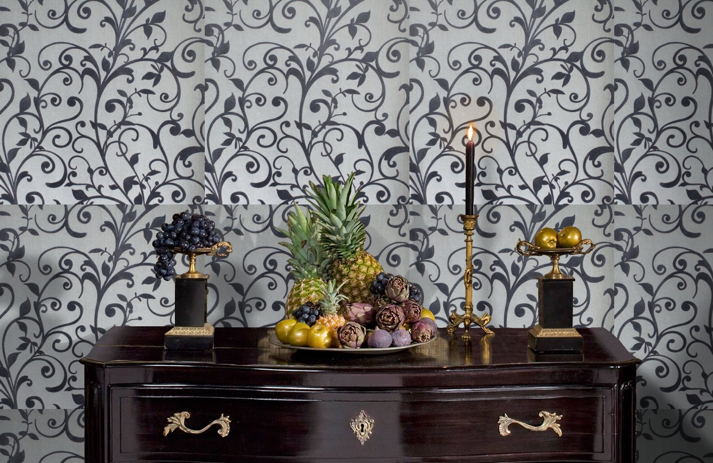 Обои 195029 фото в интерьере гостиной Обои 195029 фото в интерьере гостиной