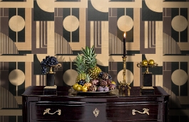 Обои 33411 фото в интерьере гостиной превью