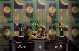 Обои 33415 фото в интерьере гостиной превью