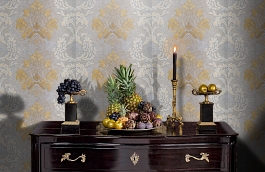 Обои PS70002 фото в интерьере гостиной превью