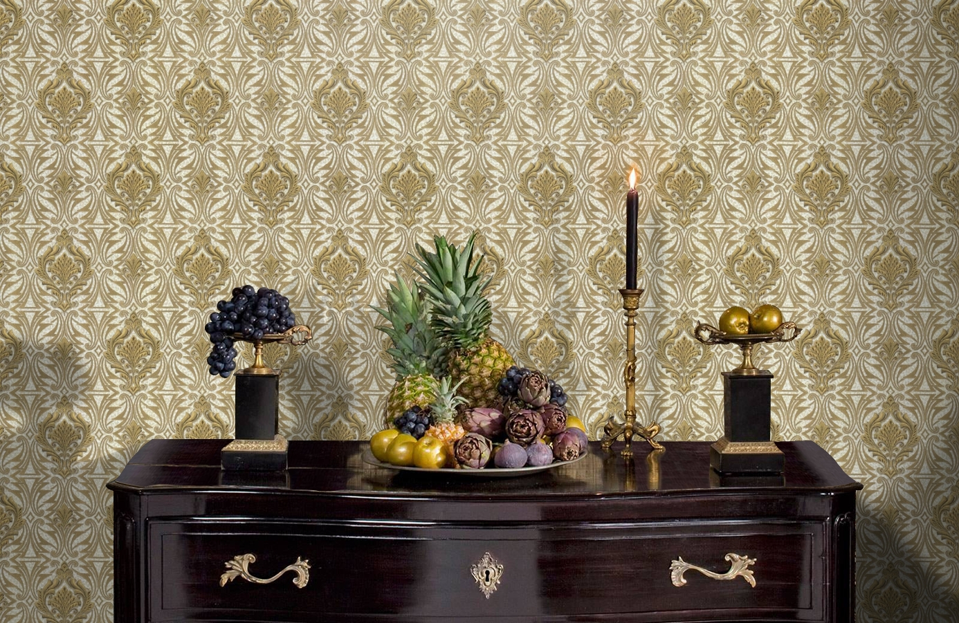 Обои RC19013 фото в интерьере гостиной