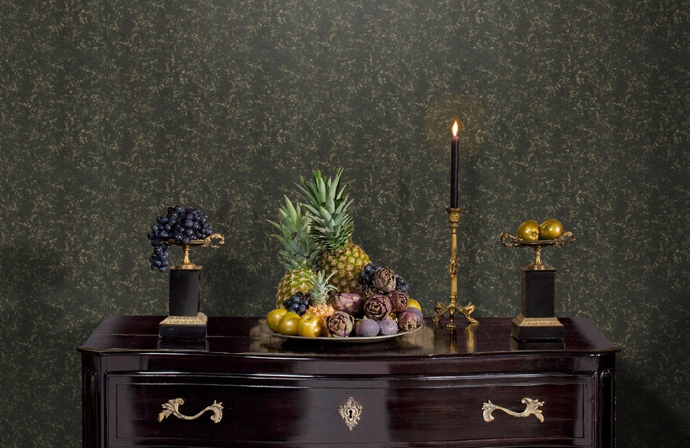 Обои RC19054 фото в интерьере гостиной