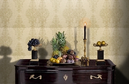 Обои 890-05 фото в интерьере гостиной превью