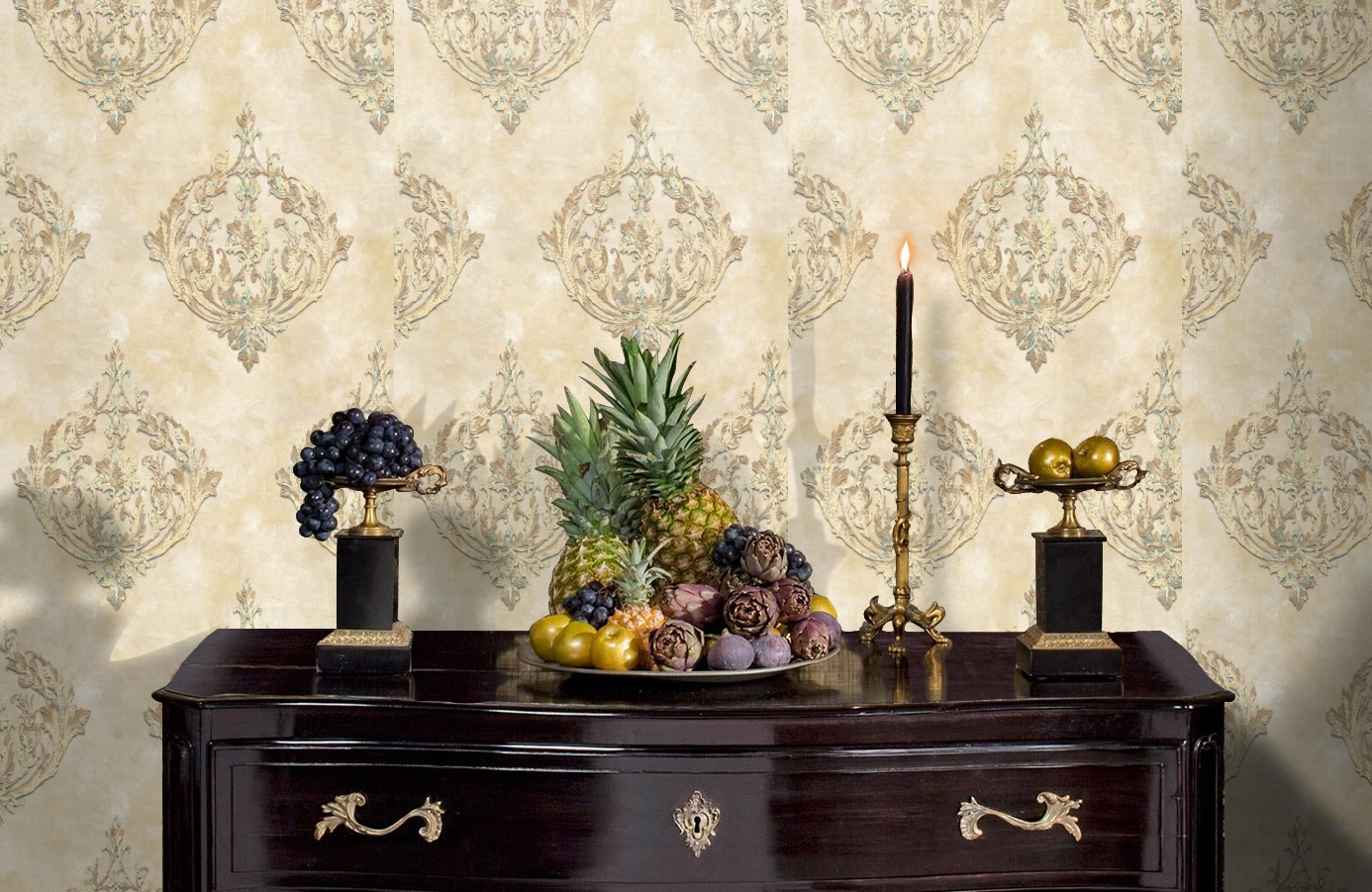 Обои 11500-02 фото в интерьере гостиной Обои 11500-02 фото в интерьере гостиной