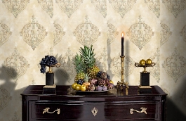 Обои 11500-02 фото в интерьере гостиной превью