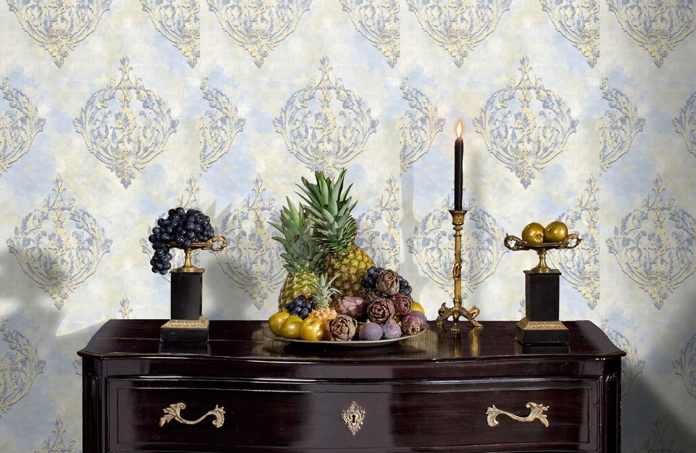 Обои 11500-04 фото в интерьере гостиной