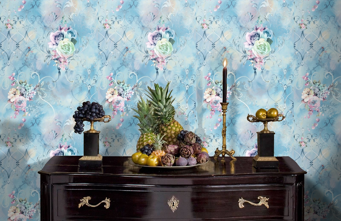 Обои 11700-02 фото в интерьере гостиной