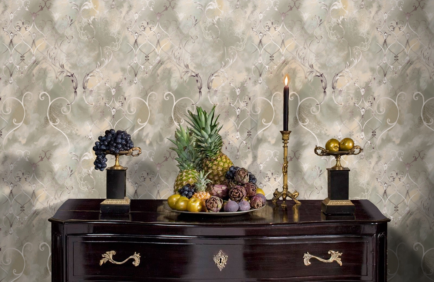 Обои 11800-09 фото в интерьере гостиной