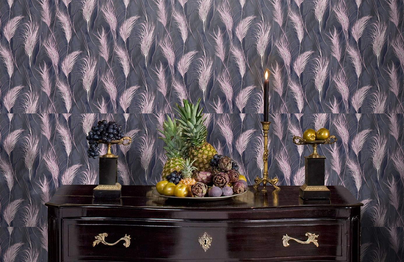 Обои 285559 фото в интерьере гостиной