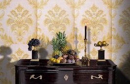 Обои 71005-4 фото в интерьере гостиной превью