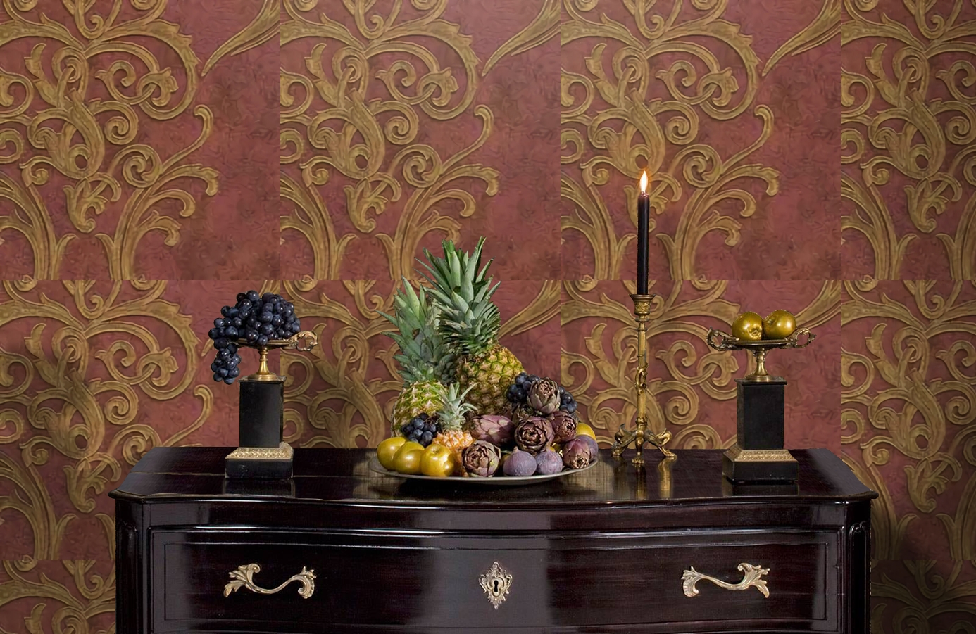 Обои 81232 фото в интерьере гостиной