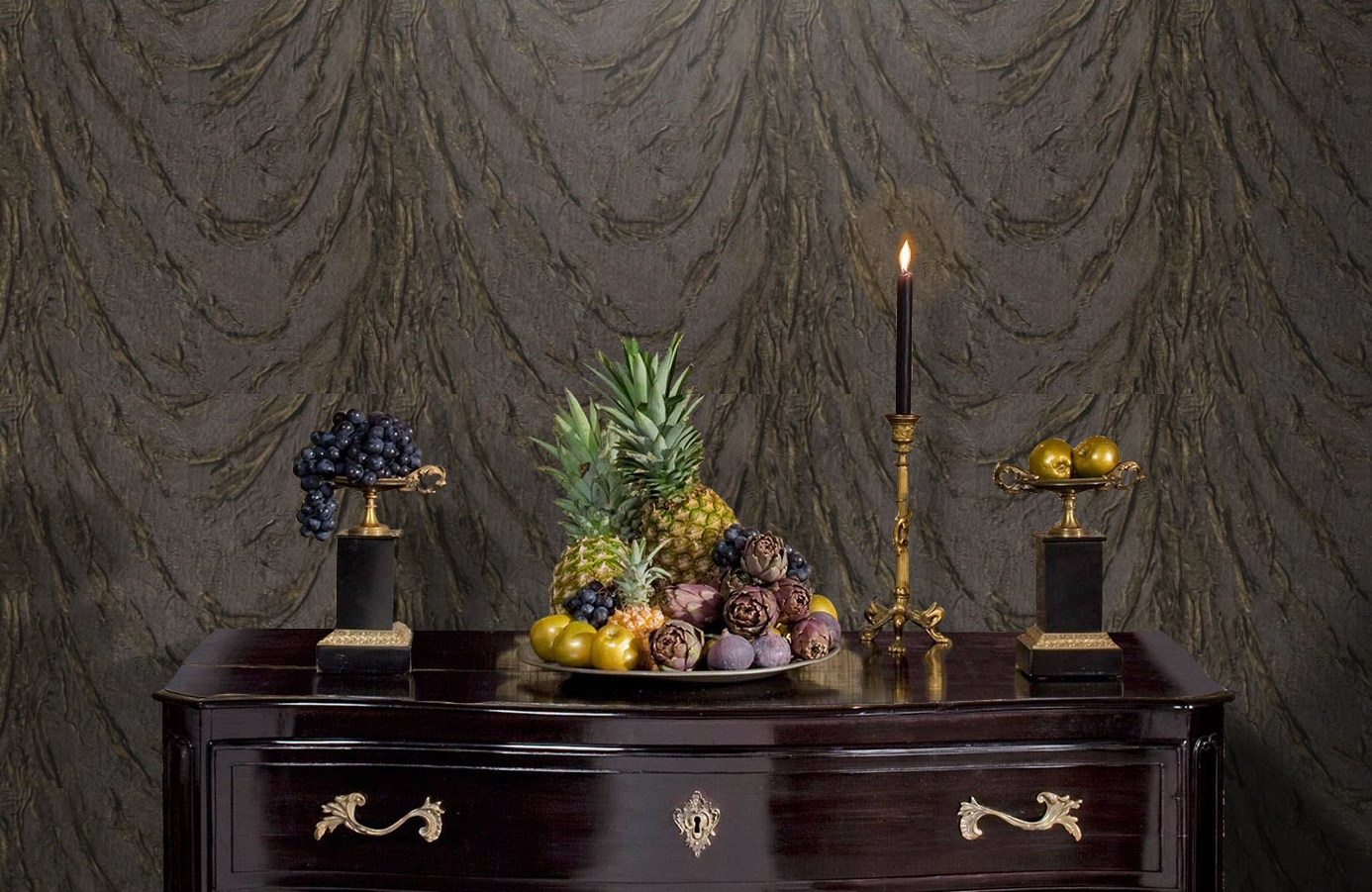 Обои 81251 фото в интерьере гостиной