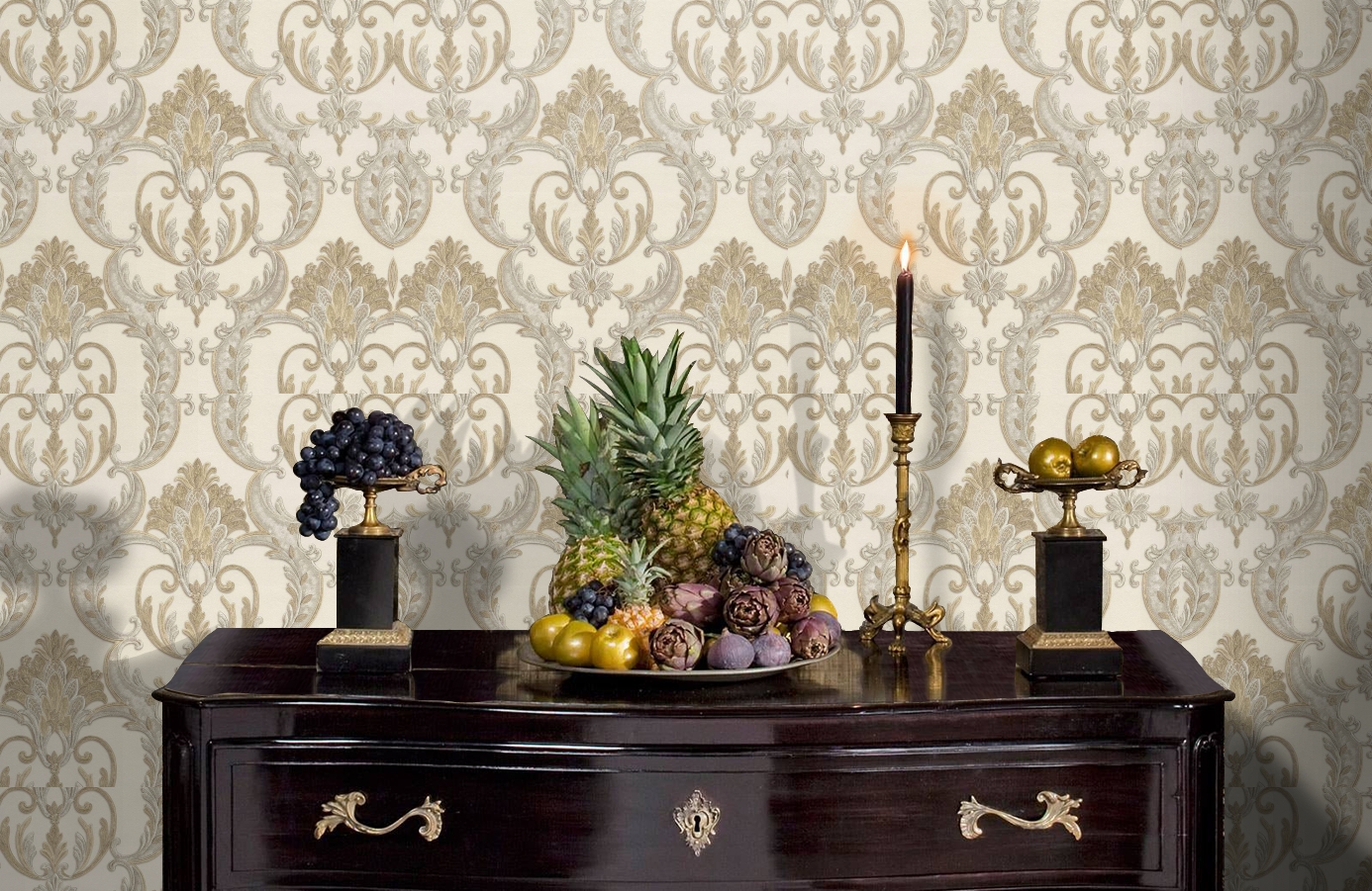 Обои 82006 фото в интерьере гостиной