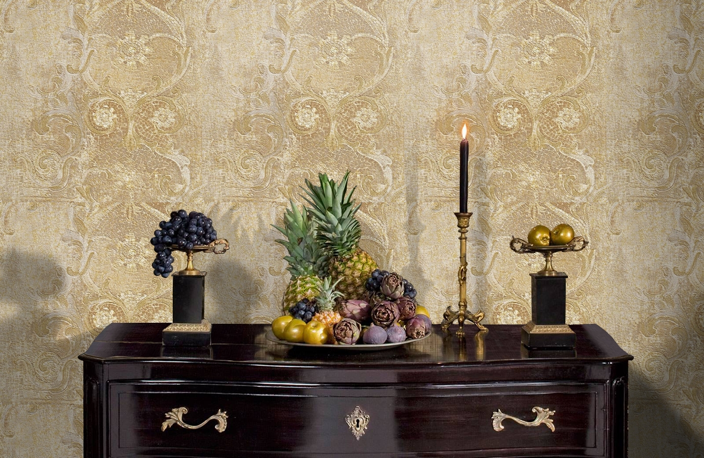 Обои 82034 фото в интерьере гостиной