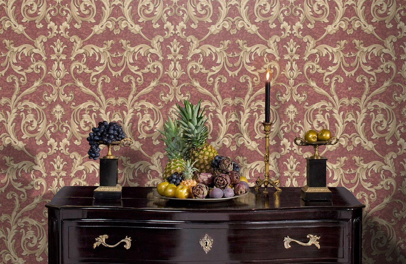 Обои 82086 фото в интерьере гостиной