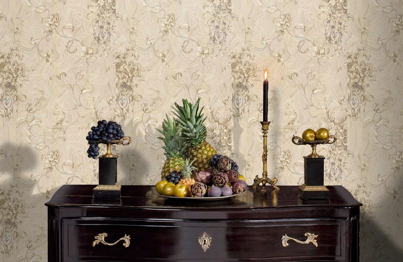 Обои 84008 фото в интерьере гостиной