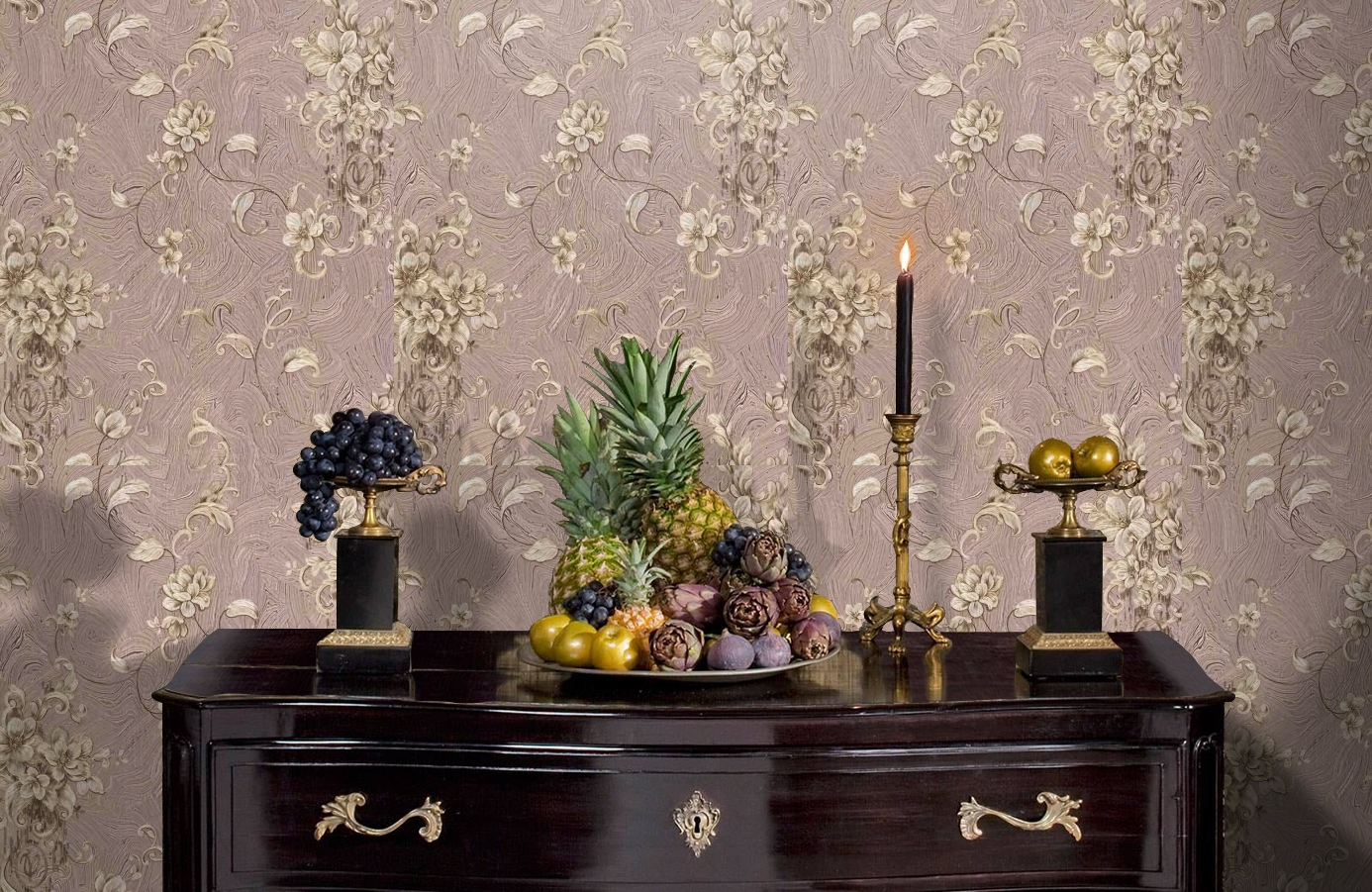 Обои 84012 фото в интерьере гостиной