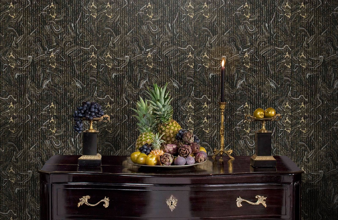 Обои 84028 фото в интерьере гостиной