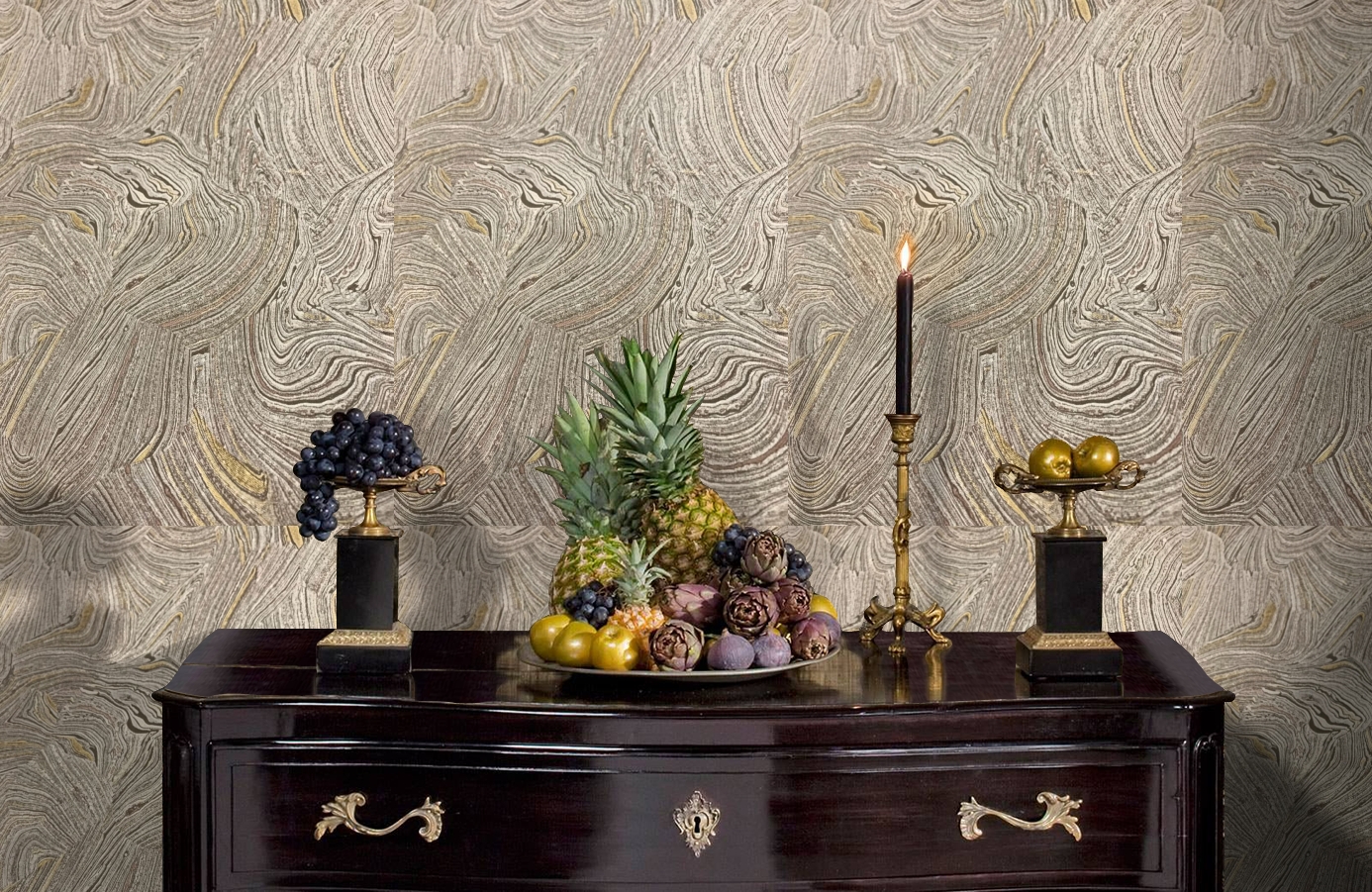 Обои 84033 фото в интерьере гостиной