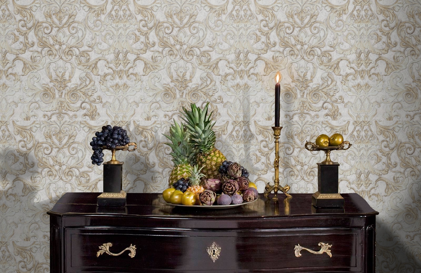 Обои 85003 фото в интерьере гостиной