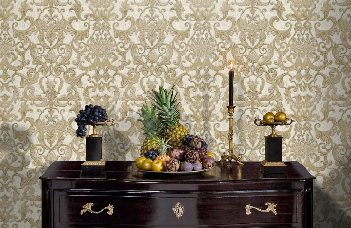 Обои 85007 фото в интерьере гостиной