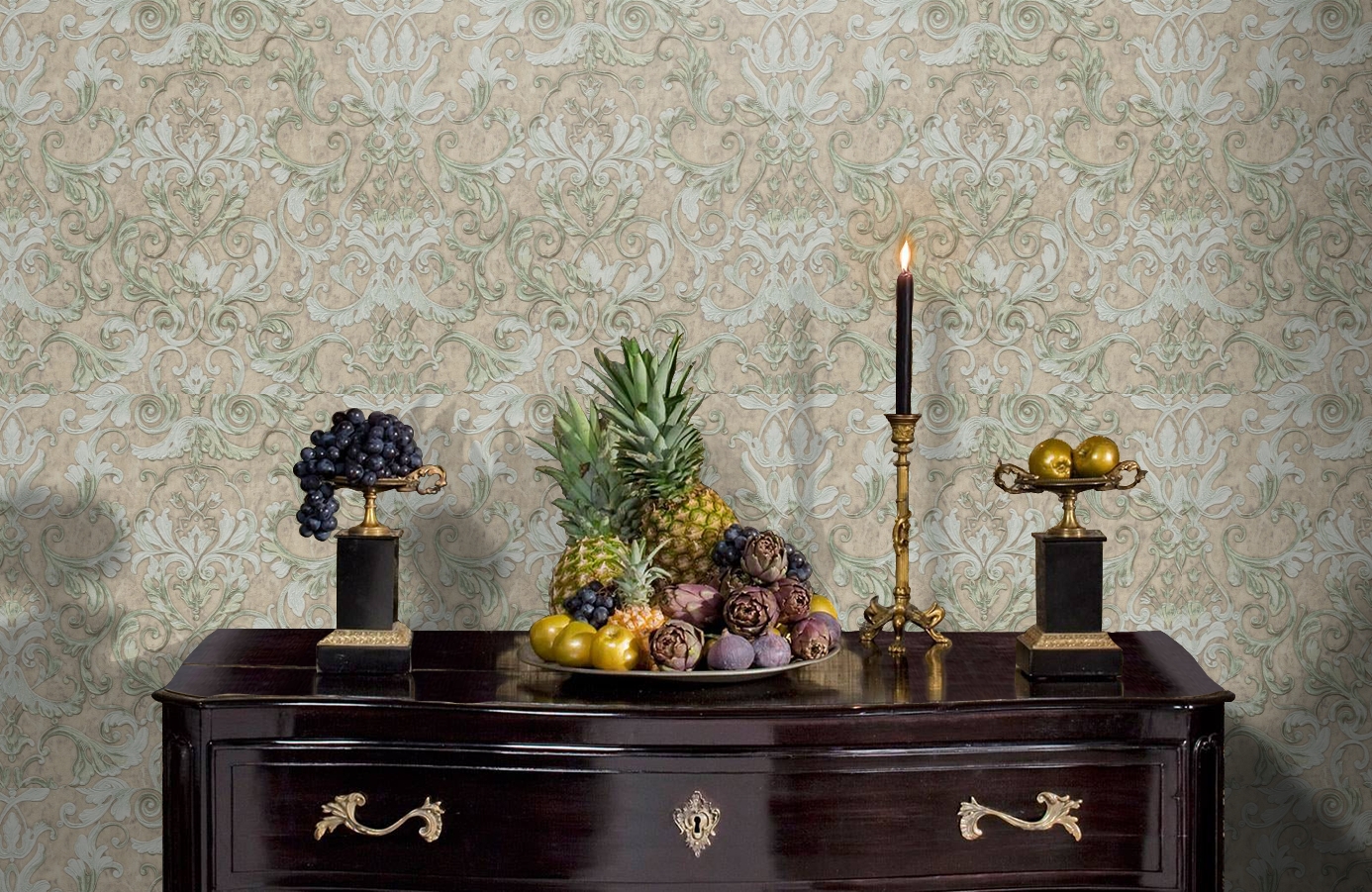 Обои 85011 фото в интерьере гостиной