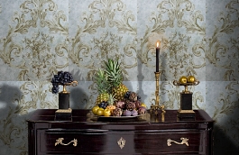 Обои M77403 фото в интерьере гостиной превью