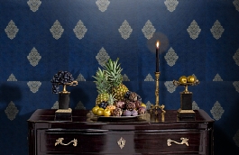 Обои M77501 фото в интерьере гостиной превью