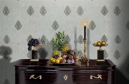 Обои M77505 фото в интерьере гостиной превью