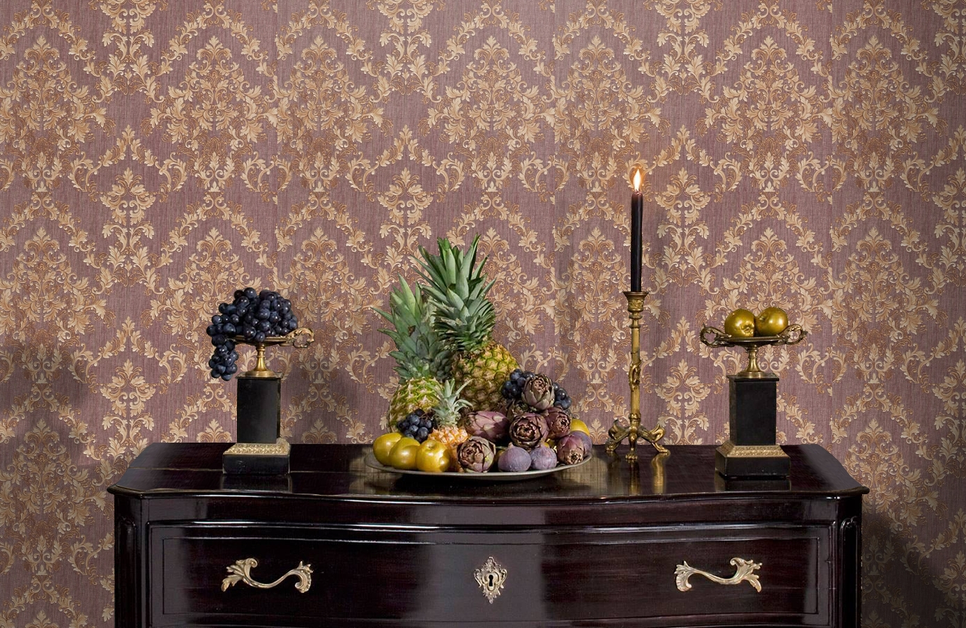 Обои M41115 фото в интерьере гостиной