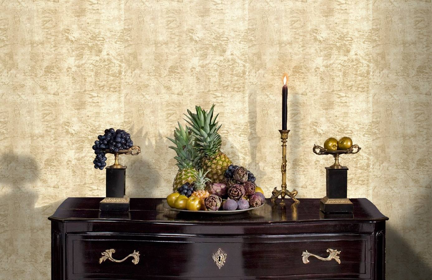 Обои R1352 фото в интерьере гостиной