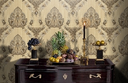 Обои R6401 фото в интерьере гостиной превью