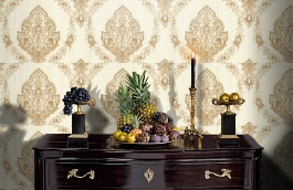 Обои R6407 фото в интерьере гостиной превью