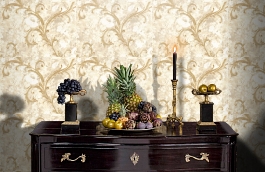 Обои R6435 фото в интерьере гостиной превью