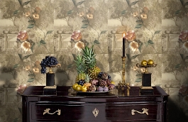 Обои R6617 фото в интерьере гостиной превью