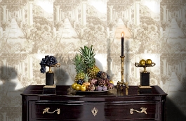 Обои R6624 фото в интерьере гостиной превью