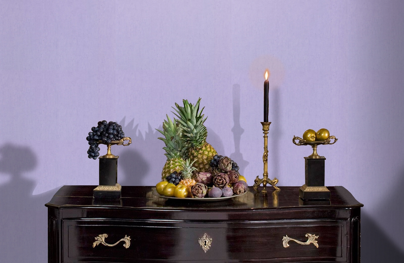 Обои 45-194-07 фото в интерьере гостиной