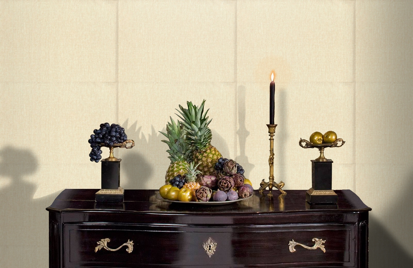 Обои 45-312-03 фото в интерьере гостиной