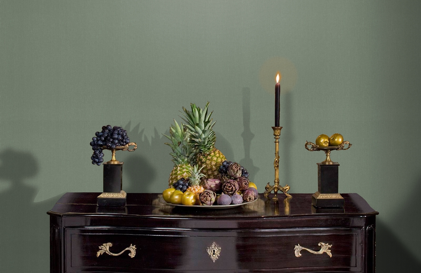 Обои 45-312-20 фото в интерьере гостиной