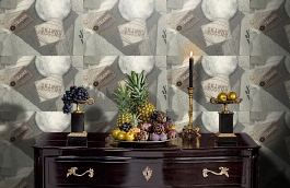 Обои 724-42 фото в интерьере гостиной превью