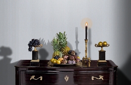 Обои 725-16 фото в интерьере гостиной превью